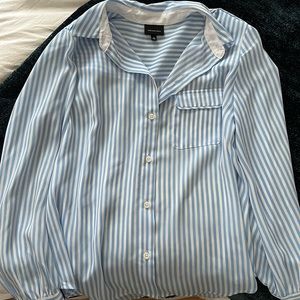 Who What Wear for Target sheer striped blouse